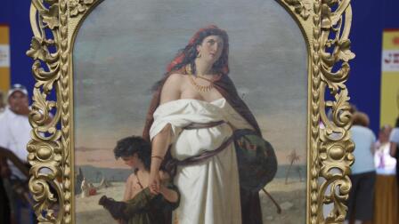 Appraisal: Enrico Fanfani Oil Painting, ca. 1860
