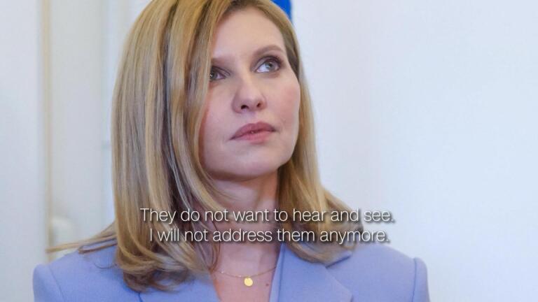 Ukrainian First Lady: "Don't Get Used To Our Grief"