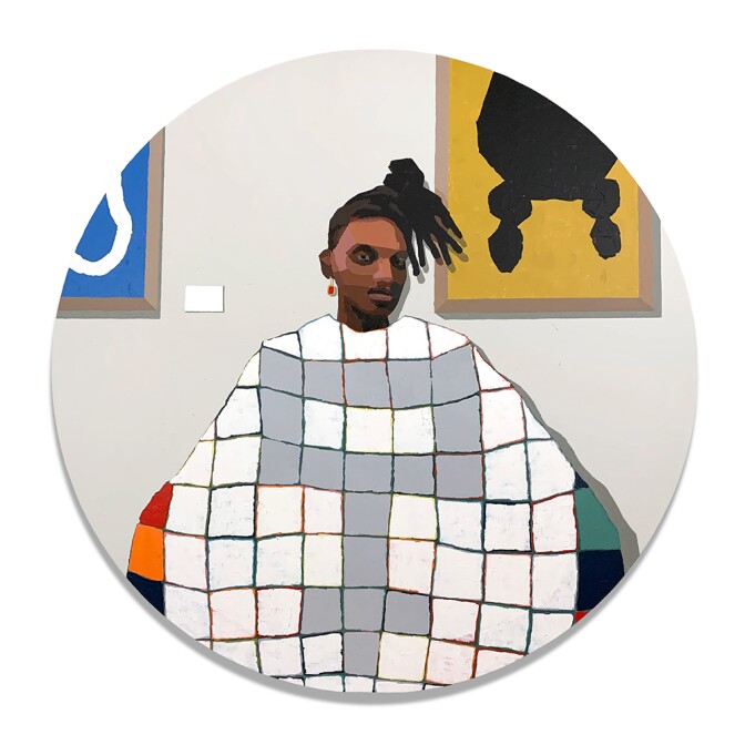 Andrew Gray's "The Black Artist and Her Work," 2020 | Courtesy of Band of Vices