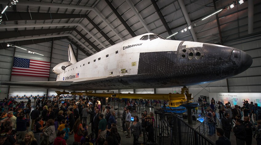 Endeavor at the Grand Opening Ceremony at the California Science Center | Flickr/NASA/Bill Ingalls/Creative Commons