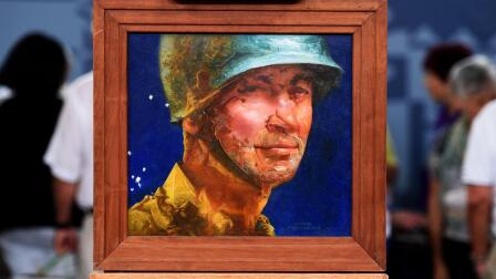 Appraisal: G.Stevenson "Portrait of a Man" Painting, ca 1940