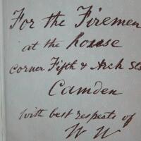 Appraisal: Walt Whitman-inscribed Memoranda, ca. 1875