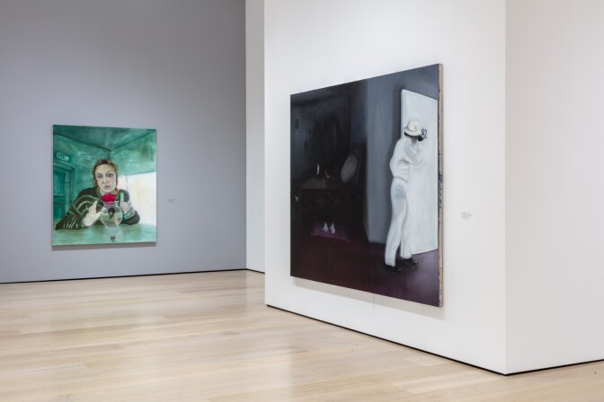 An installation view of Katja Seib's work at "Made in L.A. 2020: a version." at Hammer Museum, Los Angeles. | Joshua White / JWPictures.com.