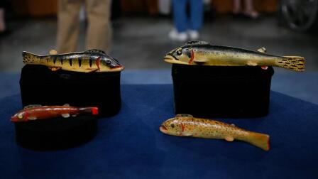 Appraisal: Oscar Peterson Fish Decoys, ca. 1932