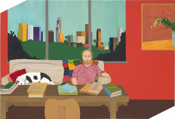Ed Templeton, "Portrait of Mike Mills," 2008, acrylic on panel<br /> 41 x 60 in (104.1 x 152.4 cm). | Photo: Courtesy of the artist and Roberts & Tilton Gallery.