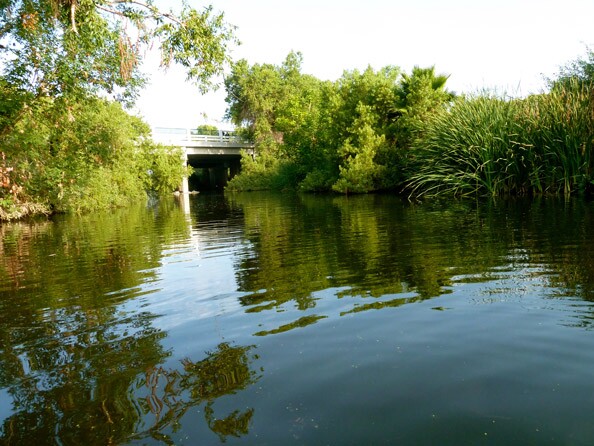 At points along the tour, the water could be as deep as 14 feet.