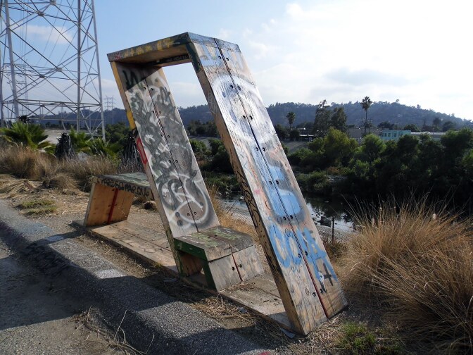 Graffitied artwork at the Bowtie Project. | Sandi Hemmerlein