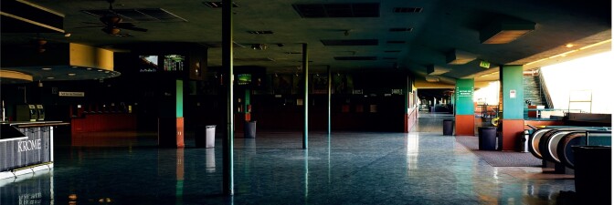 "Clubhouse Turn – Clubhouse Mezzanine, 2013–16" Archival pigment print with artist’s frame | Michele Asselin OCMA Triennial