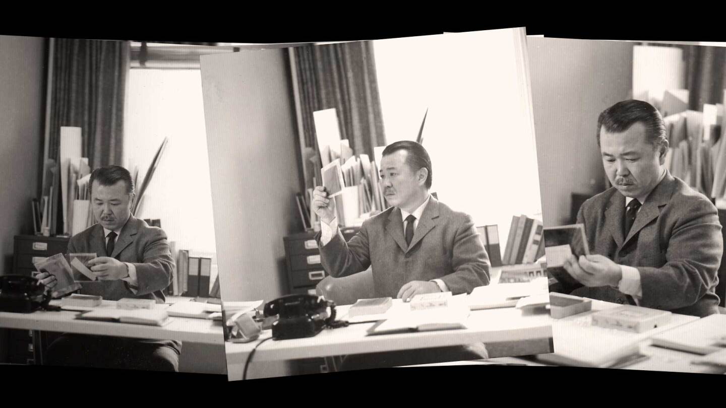 Neil Fujita at work | Still from "Artbound" Masters of Modern Design