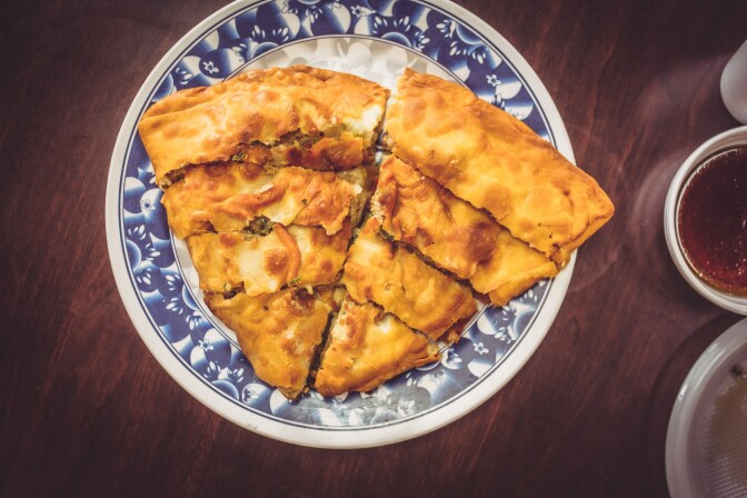 Jin Dong meat pie at Kang Kang Food Court