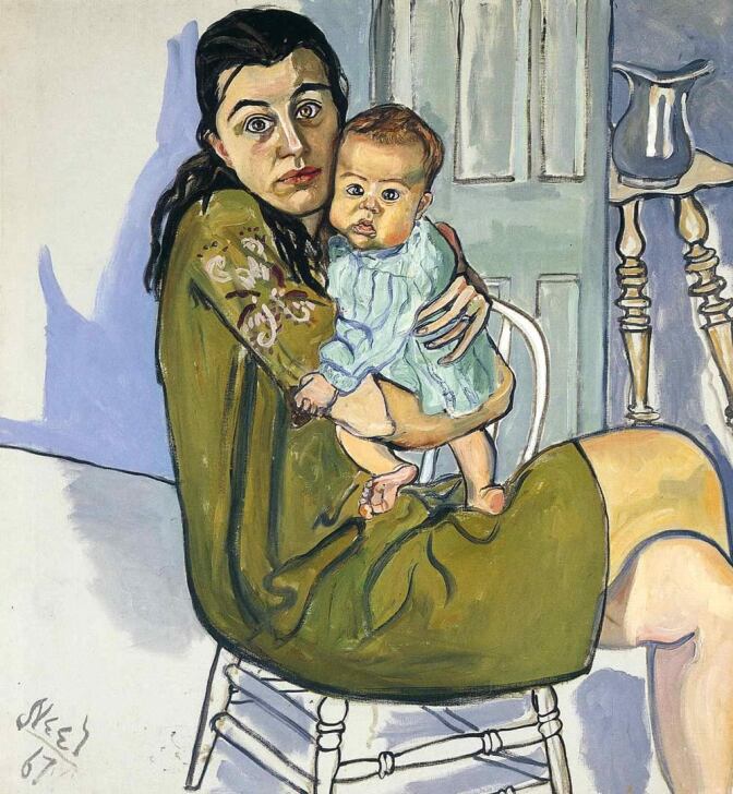 Alice Neel’s Nancy and Olivia, 1967 | Flickr / Gandalf's Gallery