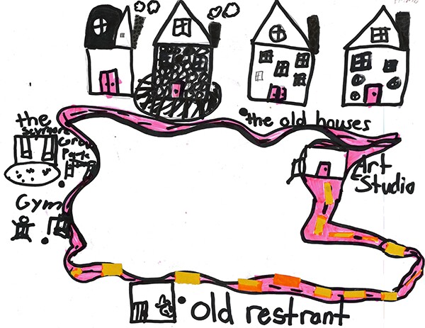 Map from Ms. Garcia's field trip