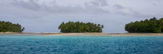 View across a small island in the Marshall Islands. | Courtesy of of Thomson Reuters Foundation