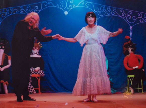 Marta Becket with performing partner Tom "Wilget" Willet. | Photo: Courtesy Amargosa Opera House.