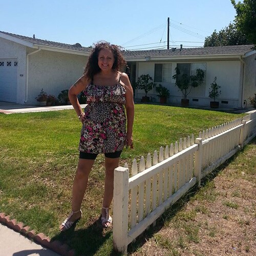 Benita at her former house | Photo by Vickie Vertiz
