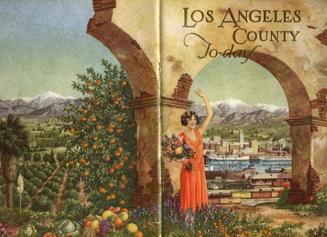 A 1929 brochure of the Los Angeles Chamber of Commerce, courtesy of the Oviatt Library, Cal State Northridge