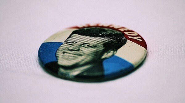 JFK button.