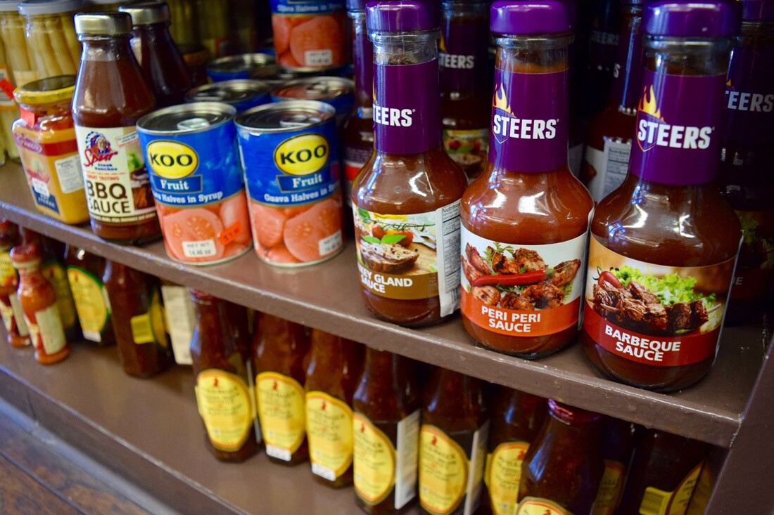 Peri peri sauce and other South African goods at European Deluxe Sausage Kitchen | Danny Jensen