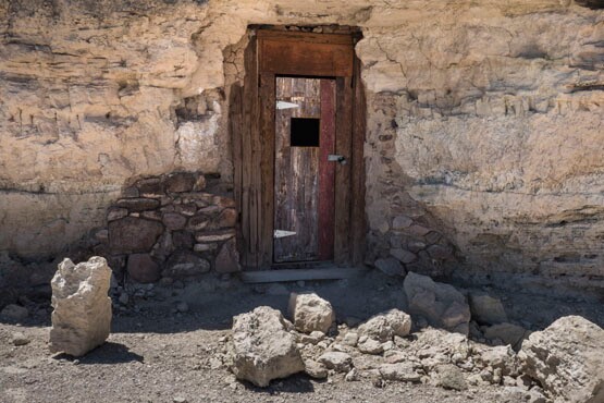 Early 20th century cave home at Dublin Gulch, Shoshone, CA. | Photo: Kim Stringfellow