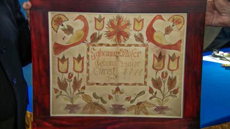 Appraisal: 1771 Pennsylvania Fraktur