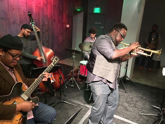 Marquis Hill at Blue Whale | Photo courtesy of 18th Street Arts Center