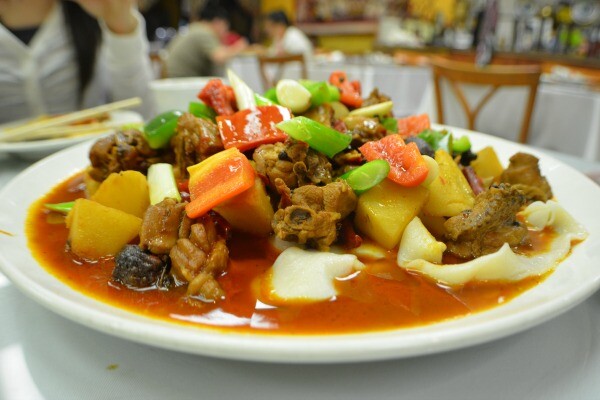 Spicy chicken at Silk Road