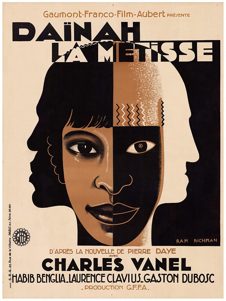 Film poster for "Daïnah la métisse" | From the Separate Cinema Archive; courtesy of the Lucas Museum of Narrative Art