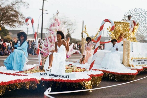 Ms. Congeniality rides in the Willowbrook-Watts parade. Photo from archives of Paula Aliewine.