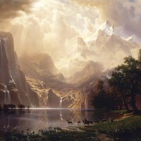 Albert Bierstadt, Among the Sierra Nevada, California, 1868 | Smithsonian American Art Museum, Bequest of Helen Huntington Hull, granddaughter of William Brown Dinsmore, who acquired the painting in 1873 for "The Locusts," the family estate County, NY.