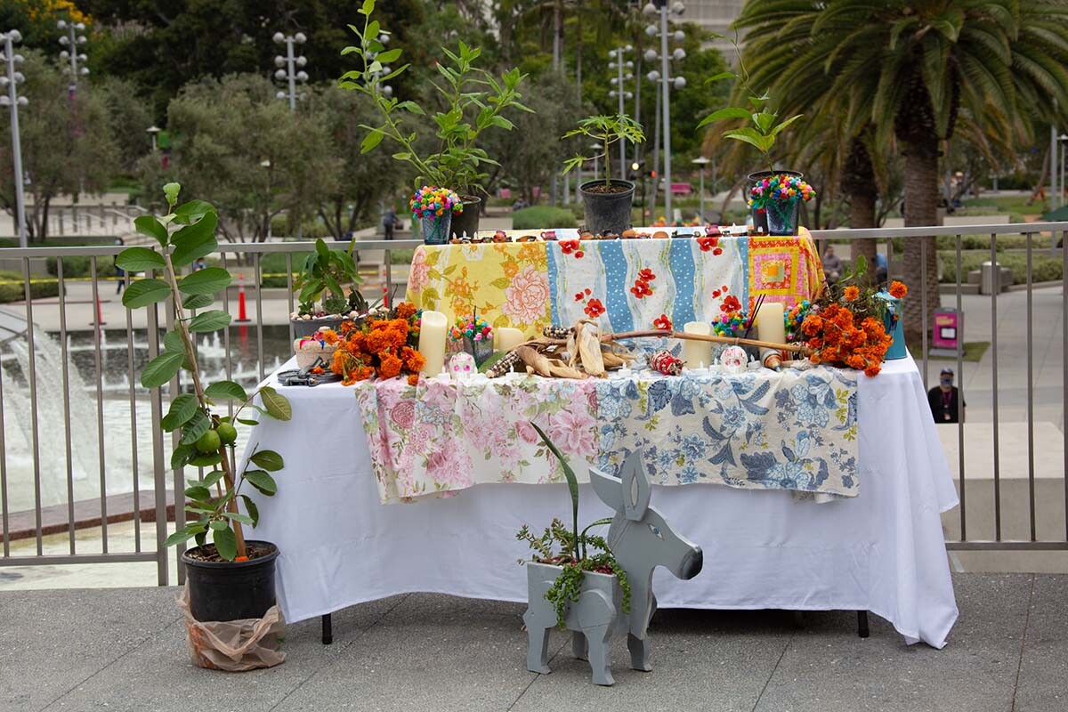 An ofrenda at Grand Park for Día de los Muertos in 2020 | Rafael Cardenas