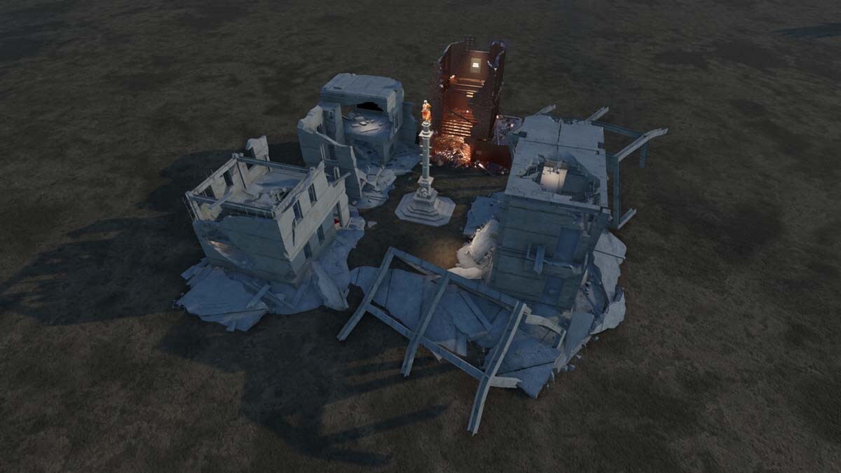 Installation view of EPOCH's Fallen Monuments exhibition. | Courtesy of EPOCH
