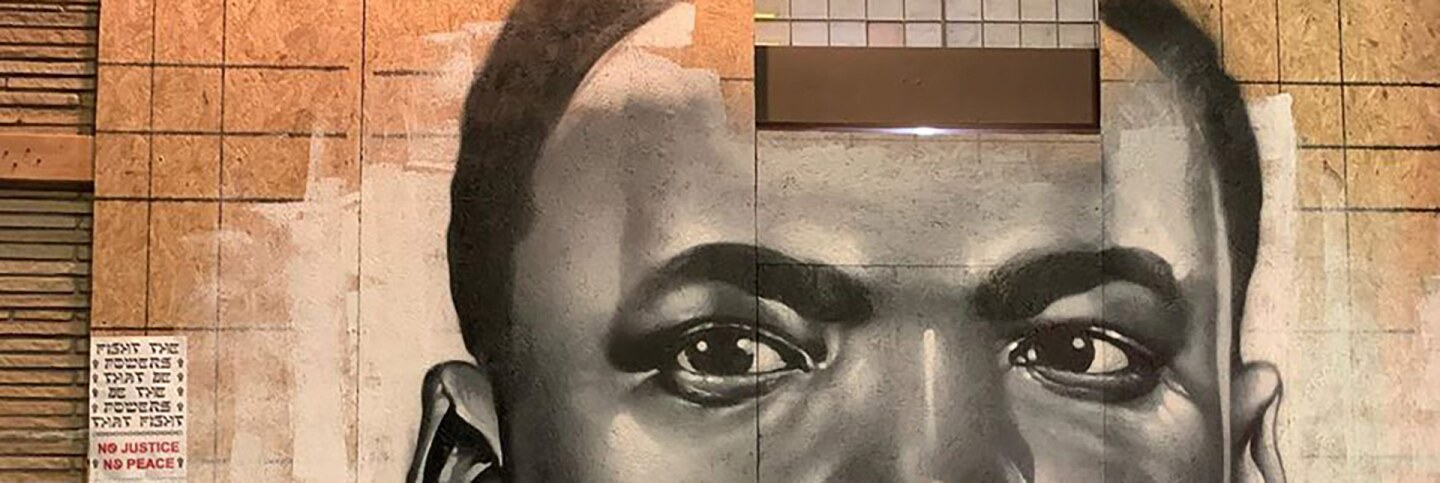 Tristan Eaton, mural at York Blvd. and N. Ave. 50 in Highland Park, June 6, 2020. Courtesy of the artist.