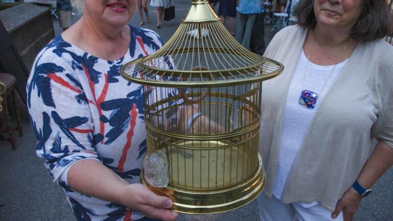 Appraisal: Hendryx Co. Brass Bird Cages, ca. 1930
