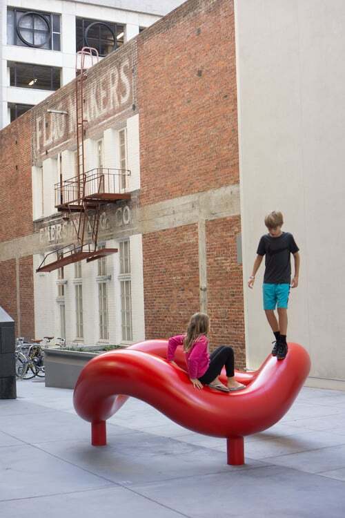 Isamu Noguchi's play structure at San Francisco Museum of Modern Art’s entryway | Brittany Shoot