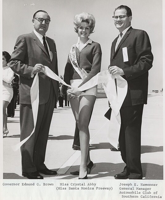 ts through L.A. with the Governor, Miss Santa Monica Freeway and the GM of the Automobile Club of Southern California. |