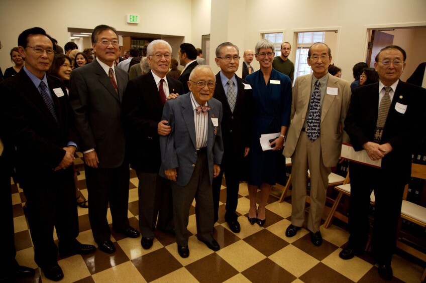 Sammy Lee at the opening of USC's new East Asian Library in 2007