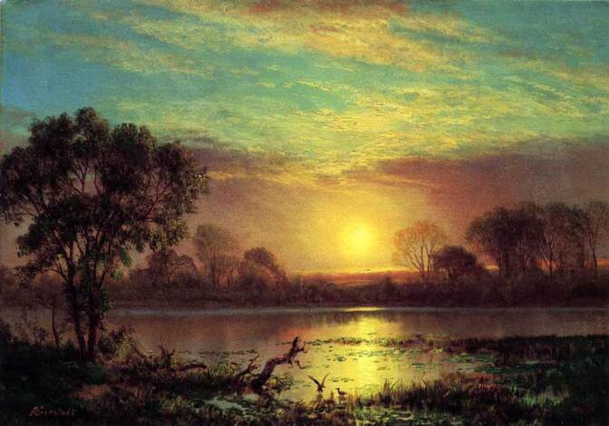 Evening in the Owens Valley, California | Image: Albert Bierstadt