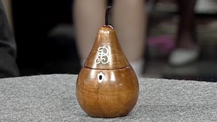 Appraisal: Pear-Form Tea Caddy, ca. 1790