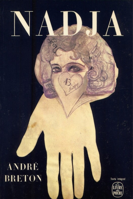 Cover of Nadja by Andre Breton, featuring a drawing by Léona Delcourt (Published by Gallimard in Le Livre de poche, 1964. Design: Pierre Faucheux) | WikiCommons