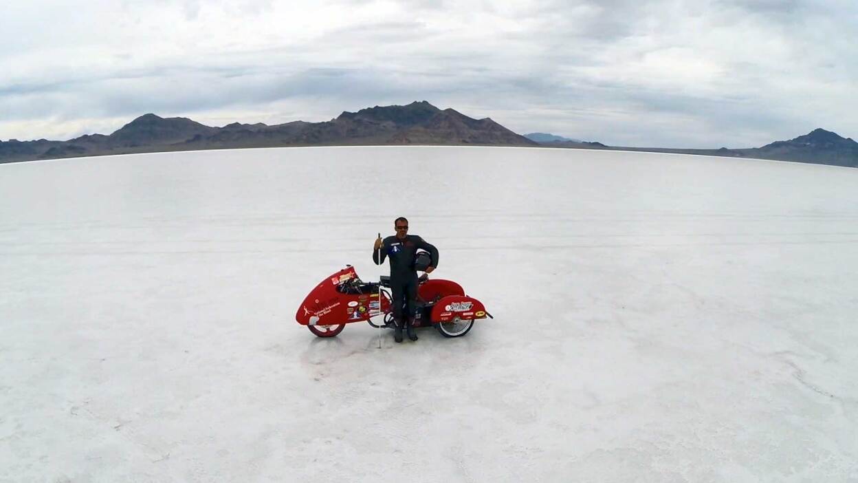 Still of drag racer Dan Parker in "Driven Blind." | Reel South