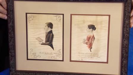 Appraisal: 1843 W. Dittmar Watercolor Portraits