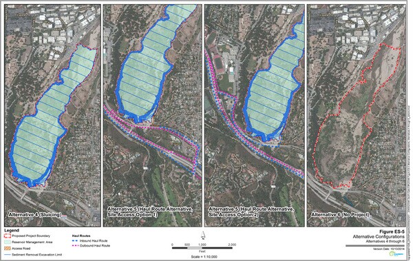 Alternatives for the Devil's Gate Reservoir Sediment Removal Project | Los Angeles Department of Public Works