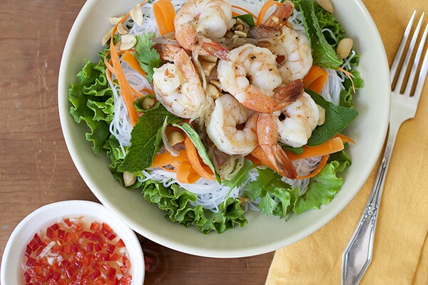 Vietnamese Noodle Salad with Shrimp | Photo by Maria Zizka