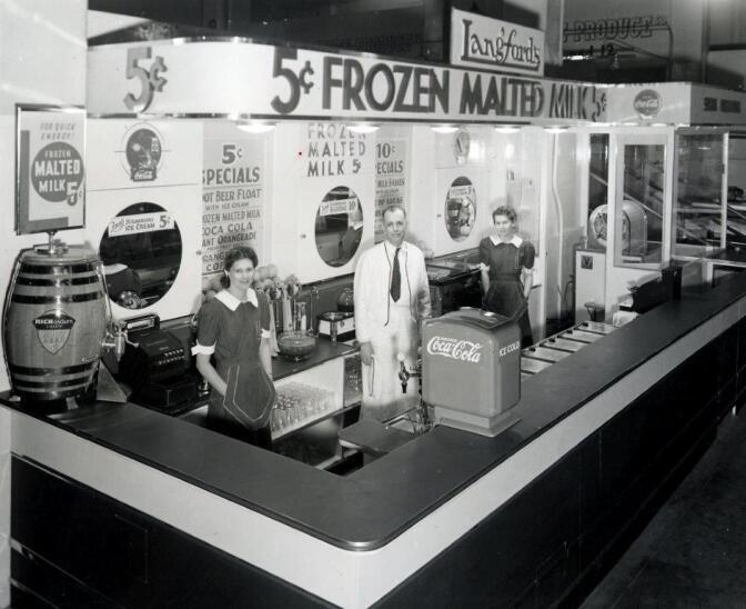 Langford’s Frozen Malted Milks c. 1941 | Courtesy of Grand Central Market