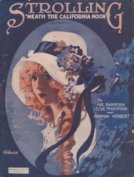 "Strolling Neath The California Moon," 1920 | Courtesy: LAPL.