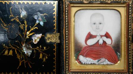 Appraisal: Folk Miniature Portrait, ca. 1830