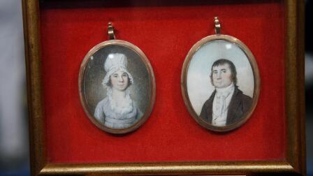 Appraisal: Late 18th C. American School Mini Portraits