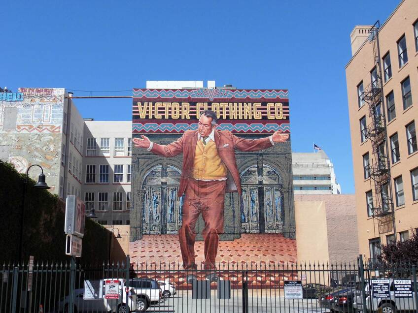 Victor Clothing Co. Mural by Eloy Torrez | Sandi Hemmerlein