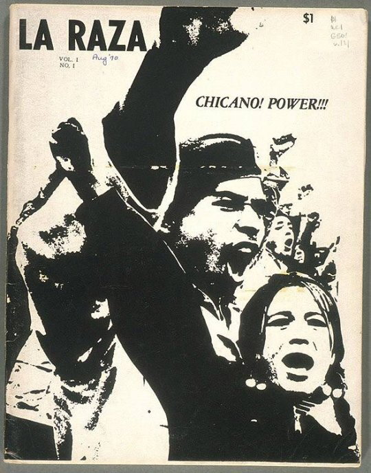 La Raza, Vol. 1 No. 1 Cover, Aug. 1970.