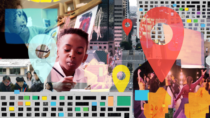 Children and youth engage in arts education throughout Los Angeles County.